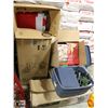 Image 1 : LOT OF 6 BOXES/ TOTES OF CHRISTMAS DECOR.