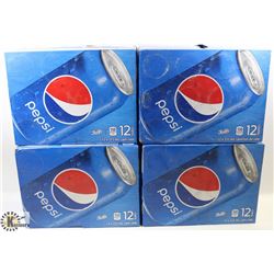 4 CASES OF 12 X 355ML CANS OF PEPSI