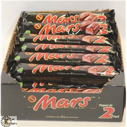 OPENED BOX OF 2X MARS CHOCOLATE BARS.