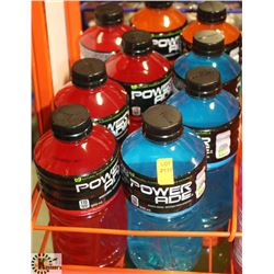 LOT OF 9 946ML  ASSORTED FLAVORED POWERADE.