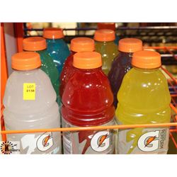 LOT OF 9 950ML  ASSORTED FLAVORED GATORADE.