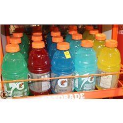 LOT OF 20 950ML  ASSORTED FLAVORED GATORADE.