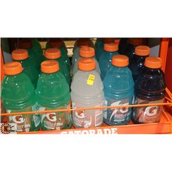 LOT OF 20 950ML  ASSORTED FLAVORED GATORADE.