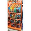 Image 1 : ORANGE GATORADE 4 TIER BEVERAGE DISPLAY RACK. 21X 20X 55