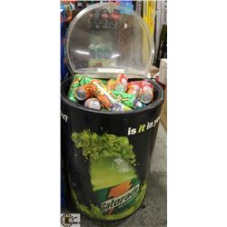 GATORADE BEVERAGE COOLER FULL OF ASSORTED
