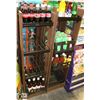 Image 1 : 2  BROWN & BLACK COCA COLA RACK 4 TIER  DISPLAY SHELVES.