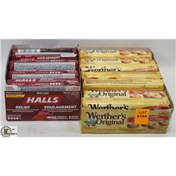 BOX OF WERTHERS ORIGINAL CARAMEL HARD CANDIES &