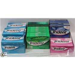 LARGE BAG OF ASSORTED TRIDENT GUM.