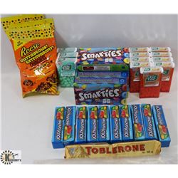 LARGE BAG OF ASSORTED CANDY. SMARTIES/  TIC TACS/