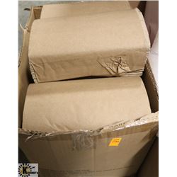 BOX OF BROWN PAPER TOWEL