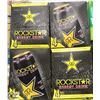 Image 1 : 2 4PK 473ML YELLOW ROCKSTAR ENERGY DRINKS.