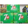 Image 1 : 3 CASES OF 355ML 7UP 12PK LEMON LIME POP.