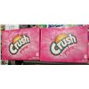 Image 1 : 2 CASES OF 355ML CRUSH 12PK CREAM SODA POP.