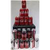 Image 1 : MILK CRATE FULL OF ASSORTED 355ML CANS OF COCA COLA