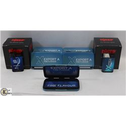 BAG OF EXPORT A METAL TINS & DJEEP BRAND LIGHTERS