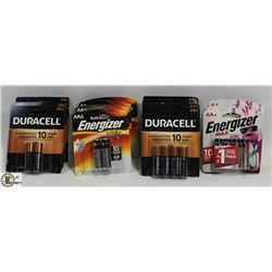 BAG OF ENERGIZER & DURACELL BRAND AA BATTERIES