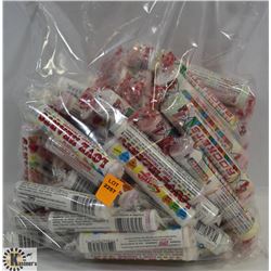 LARGE BAG OF LOVE HEARTS CANDY & ROCKETS.