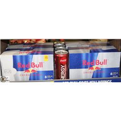 4- 8 PKS OF 250ML RED BULL ENERGY DRINKS & 4