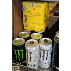 9 CANS OF 310ML ASSORTED MONSTER  ENERGY DRINKS