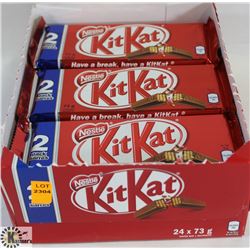 OPEN BOX OF KIT KAT 2PK CHOCOLATE BARS