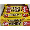 Image 1 : OPEN BOX OF 2PC OH HENRY CHOCOLATE BARS.