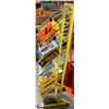 Image 1 : YELLOW 6 TIER ROLLING DISPLAY RACK.