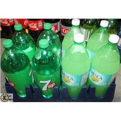 8- 2LTR BOTTLES OF ASSORTED POP: FRESCA &