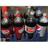 Image 1 : 8- 2LTR BOTTLES OF ASSORTED POP: PEPSI, DIET COKE,