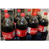 Image 1 : 8- 2LTR BOTTLES OF ORIGINAL COCA COLA POP.
