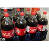 Image 1 : 8- 2LTR BOTTLES OF ORIGINAL COCA COLA POP.