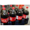 Image 1 : 8- 2LTR BOTTLES OF ORIGINAL COCA COLA POP.