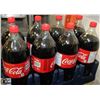 Image 1 : 8- 2LTR BOTTLES OF ORIGINAL COCA COLA POP.