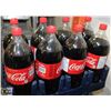 Image 1 : 8- 2LTR BOTTLES OF ORIGINAL COCA COLA POP.
