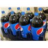 Image 1 : 8- 2LTR BOTTLES OF ORIGINAL PEPSI COLA POP.