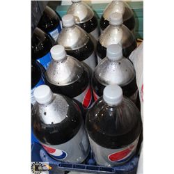 8- 2LTR BOTTLES OF DIET PEPSI COLA POP.