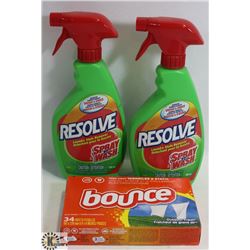 BAG OF 2 BOTTLES OFRESOLVE SPRAY & WASH +