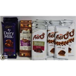 OPENED BOX OF AERO TRUFFLE DARK CHERRY & ORIGINAL/
