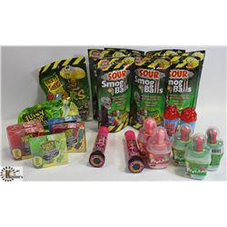 XL BAG OF ASSORTED NOVELTY CANDY.