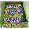 Image 1 : OPENED BOX OF SOUR RAZZLES CANDY/ GUM.