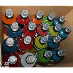 BOX OF 18 ASSORTED FLAVORED POWERADE BEVERAGES.