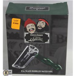CHEECH & CHONGS UP IN SMOKE 6" GLASS BUBBLER