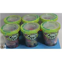 6PK OF HUER ORIGINAL CANDY CUPS: SOUR