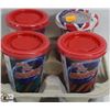 Image 1 : 4PK OF ASSORTED SMALL CANDY CUPS IN TRAY.