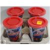 Image 1 : 4PK OF ASSORTED SMALL CANDY CUPS IN TRAY.