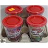 Image 1 : 4PK OF ASSORTED SMALL CANDY CUPS IN TRAY.