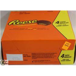 UNOPENED BOX OF 24 4PC REESE PEANUT BUTTER CUP