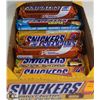 Image 1 : OPENED BOX OF ASSORTED FLAVORED SNICKERS