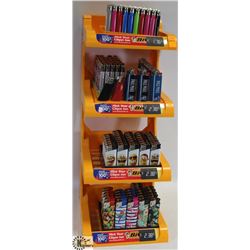 LARGE 4 TIER BIC LIGHTER STAND W/  ASSORTED