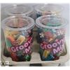 Image 1 : 4PK OF HUER ASSORTED LARGE CANDY CUPS.