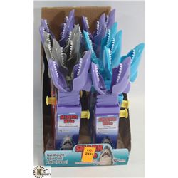 FULL TRAY OF SHARK BITE LOLLIPOP CANDY.